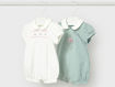 Immagine di Mayoral set pigiama corto ricamato 2 pz verde acqua tg. 1-2 mesi