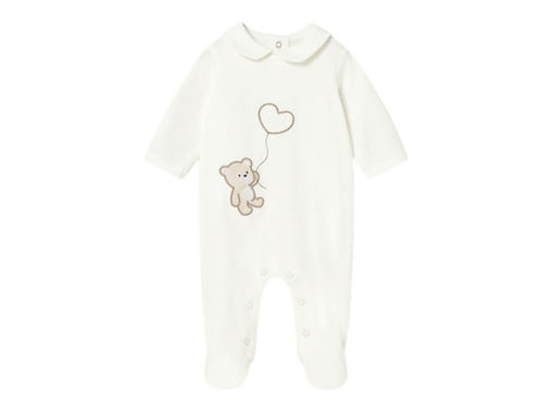 Immagine di Mayoral pigiama lungo ricamato ecrù tg. 0-1 mesi - Tutine