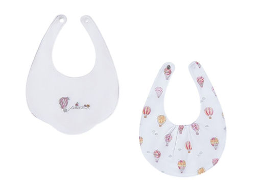 Immagine di Mayoral set bavaglini ricamati 2 pz bianco tg. 0 mesi - Bavaglini Neonato