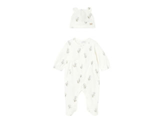 Immagine di Mayoral pigiama lungo con cappello ecrù tg. 0-1 mesi - Tutine