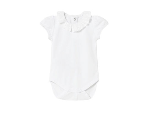 Immagine di Mayoral body con colletto volant bianco tg. 1-2 mesi - Body neonato