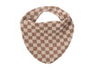 Immagine di Wooly Organic bavaglino in mussola GOTS brown sand gingham - Bavaglini Neonato