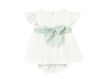 Immagine di Mayoral vestito cerimonia con copripannolino panna/verde acqua tg. 6-9 mesi