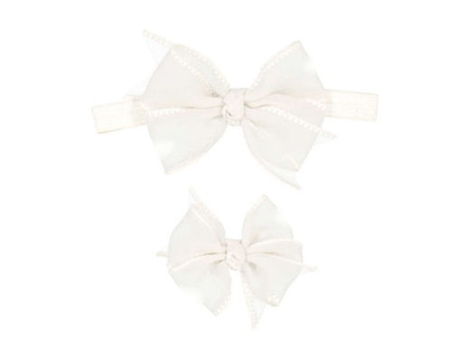 Immagine di Mayoral cerchietto elasticizzato con fiocco panna - Accessori moda