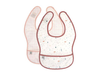 Immagine di Laessig bavaglino leggero con tasca 2 pz garden explorer snail - Bavaglini Neonato