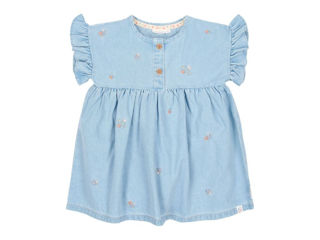 Immagine di Little Dutch vestito ricamato volant denim blue tg. 80 - Vestiti