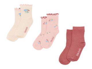 Immagine di Little Dutch 3 paia di calzini fairy garden tg. 17/19 - Calzine per neonato