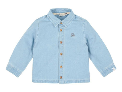 Immagine di Little Dutch camicia manica lunga denim blue tg. 80 - Maglie