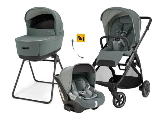 Immagine di Inglesina Sistema Quattro Electa + Darwin Recline Evo studio grey - Passeggini trio