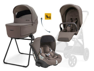 Immagine di Inglesina Sistema Quattro Aptica Darwin Recline Evo senza telaio mokka - Navicelle