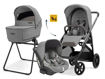 Immagine di Inglesina Sistema Quattro Aptica + Darwin Recline Evo crystal grey - Passeggini trio