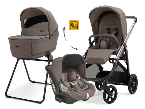 Immagine di Inglesina Sistema Quattro Aptica + Darwin Recline Evo essence mokka - Passeggini trio
