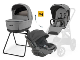 Immagine di Inglesina Sistema Quattro Aptica XT Darwin Recline Evo senza telaio canyon grey 2026 - Navicelle