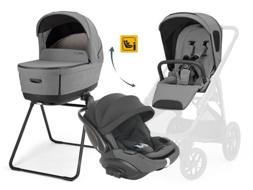 Immagine di Inglesina Sistema Quattro Aptica XT Darwin Recline Evo senza telaio canyon grey 2026 - Navicelle