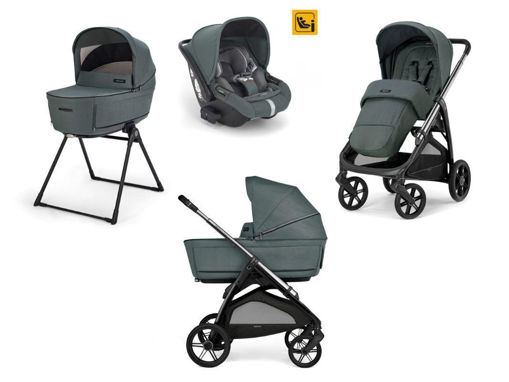 Immagine di Inglesina Sistema Quattro Aptica + Darwin i-Size emerald green - Passeggini trio
