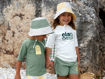 Immagine di Laessig cappellino sole checkerboard green sea salt tg 6 mesi