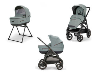 Immagine di Inglesina Sistema Quattro Aptica XT Duo igloo grey 2024 con culla maxi - Passeggini trio e duo