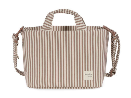 Immagine di Walking Mum borsa fasciatoio Praliné strisce moka - Borse e organizer