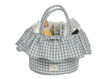 Immagine di Walking Mum cestino home 22x20 cm Praliné Vichy matcha