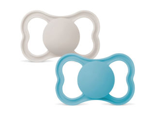 Immagine di MAM ciuccio Air silicone 6+ mesi Circular PP 2 pz azzurro - Ciucci