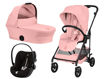 Immagine di Cybex trio Melio Carbon con Cloud G candy pink - Passeggini trio