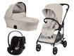 Immagine di Cybex trio Melio Carbon con Cloud G dune grey - Passeggini trio