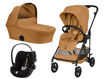 Immagine di Cybex trio Melio Carbon con Cloud G cinnamon yellow - Passeggini trio