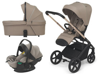 Immagine di Foppapedretti trio TicToc Pro con Disk Infant Rekline champagne - Passeggini trio e duo