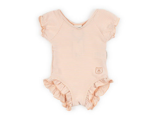 Immagine di Bamboom costume intero manica corta pink stripes bear tg 9-12 mesi - Costumi