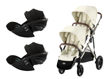 Immagine di Cybex passeggino gemellare Gazelle S + 2 Cloud G3 tpe-seashell beige - Passeggini gemellari