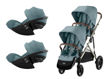 Immagine di Cybex passeggino gemellare Gazelle S + 2 Cloud G3 tpe-stormy blue - Passeggini gemellari