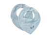 Immagine di Little Dutch bavaglino bandana 2 pz Denim blue - Bavaglini Neonato