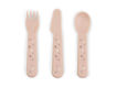 Immagine di Done by Deer set posate apprendimento Happy Dots cipria - Piatti e posate