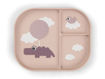 Immagine di Done by Deer piatto con scomparti Happy Clouds cipria - Piatti e posate