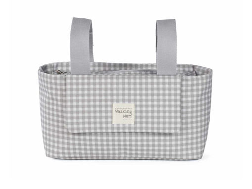 Immagine di Walking Mum borsa organizzatrice I Love Vichy grigio - Borse e organizer