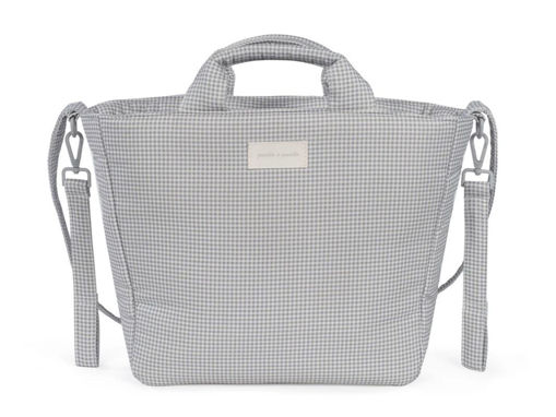 Immagine di Pasito a Pasito borsa fasciatoio Little Bloom vichy grigio - Borse e organizer