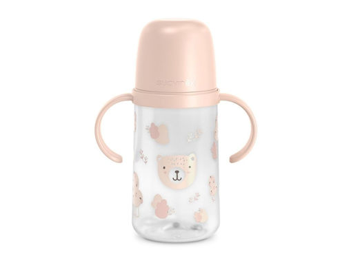 Immagine di Suavinex biberon antigoccia con manici Wild&Free 270 ml rosa - Biberon