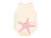 Immagine di J BIMBI body taglia unica 0-36 mesi smanicato in bambù stella marina rosa - Body neonato