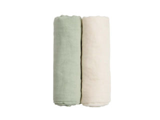Immagine di Koala Babycare mussole soft touch 80x80 bamboo Matcha-Milk - Corredino nanna