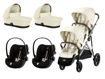 Immagine di Cybex trio gemellare Gazelle S tpe-seashell beige - Passeggini gemellari