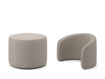 Immagine di Erbesi pouf + schienale tortora - Complementi d'arredo