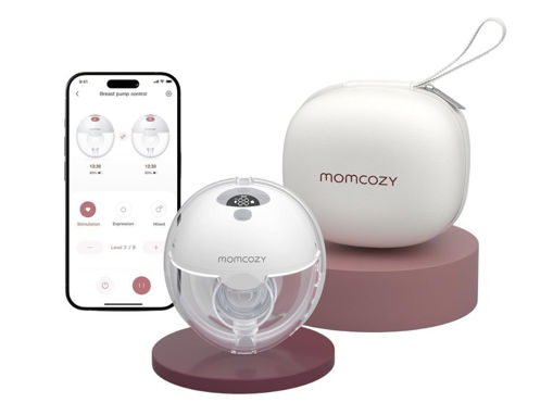 Immagine di Momcozy tiralatte indossabile singolo M5 Smart grigio - Tiralatte elettrico