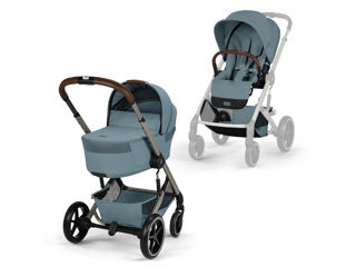 Immagine di Cybex duo Balios S Lux con navicella richiudibile tpe-stormy blue - Passeggini duo