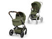 Immagine di Cybex duo Balios S Lux con navicella richiudibile tpe-moss green - Passeggini duo