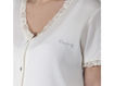 Immagine di Premamy camicia clinica aperta davanti m/m in costa con pizzo tg S