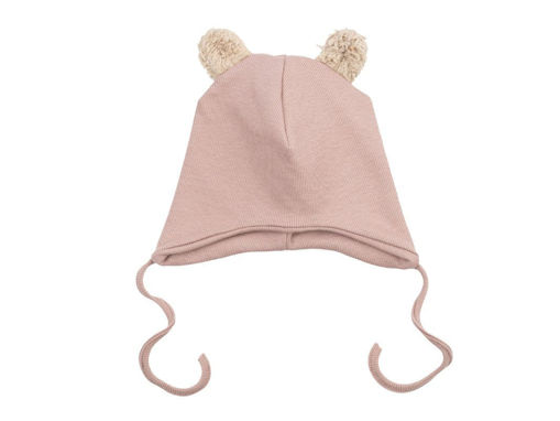 Immagine di Wooly Organic cappello con orecchie da orso rosewood tg 40-42 - Cappelli