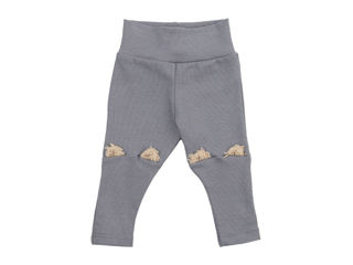 Immagine di Wooly Organic leggings con orecchie da orso night owl tg 62-68 - Pantaloni