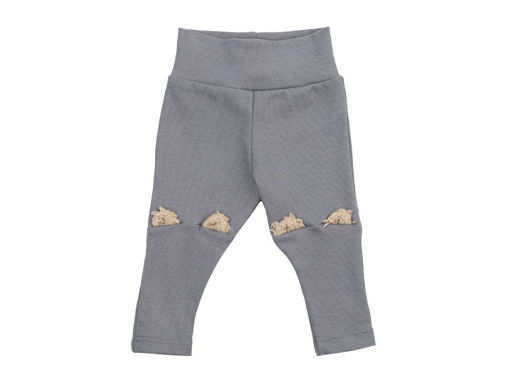 Immagine di Wooly Organic leggings con orecchie da orso night owl tg 62-68 - Pantaloni
