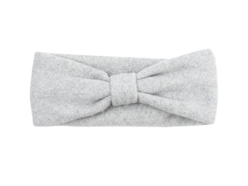Immagine di Wooly Organic fascia in pile di cotone biologico GOTS tg baby light grey - Cappelli