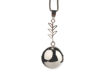 Immagine di Pregnancy Jewel Bola chiama angeli argento con foglia